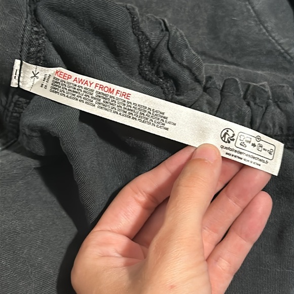 Daily Practice by Anthropologie Be Bold Racerback Twofer Dress in “Washed Black” - Picture 12 of 15